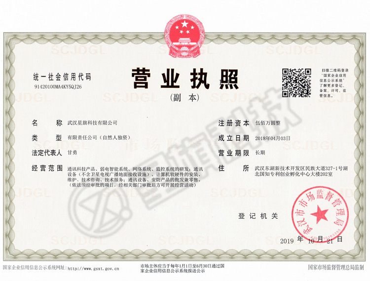 營(yíng)業(yè)執(zhí)照副本